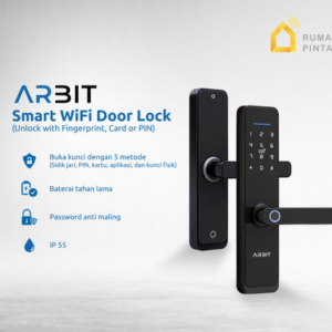 Smart Wifi Door Lock With Fingerprint Card PIN Key Doorbell