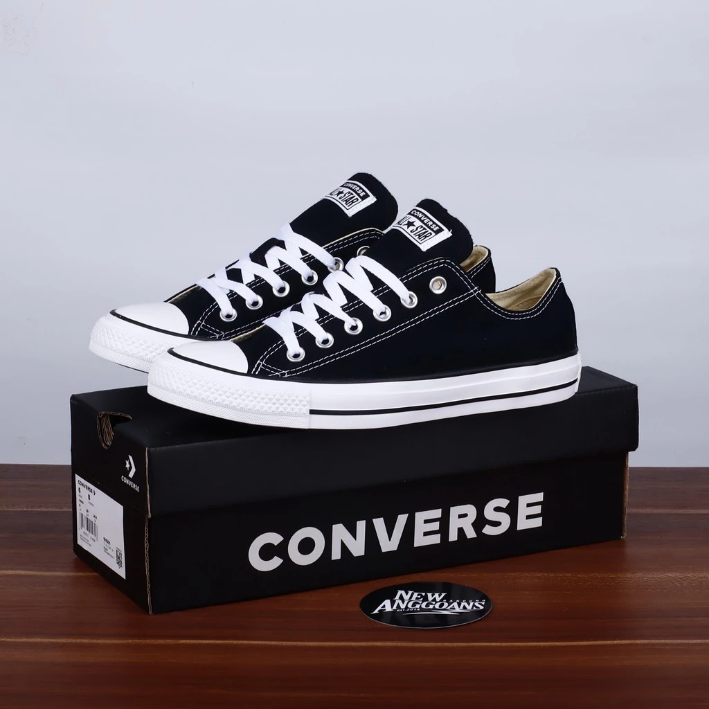 (BISA COD) Sepatu converse allstar low black white Sepatu NB sekolah Pria Wanita TERLARIS
